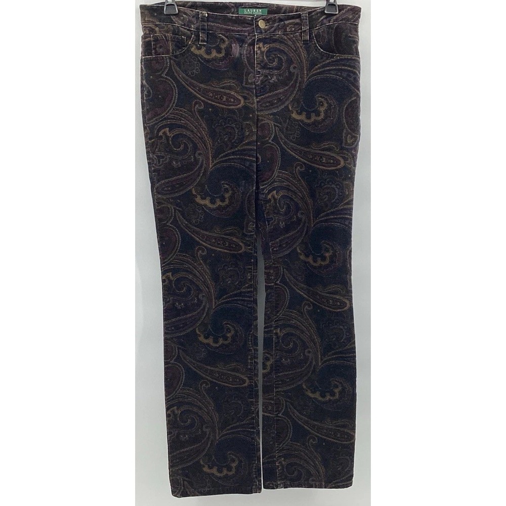 Lauren Ralph Lauren paisley print pants Size 10 Women's See Pictures